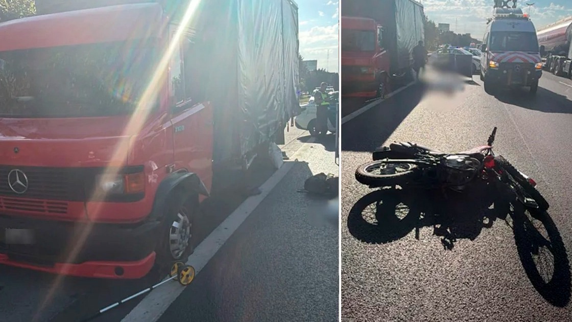 Motociclista murió tras chocar contra un camión